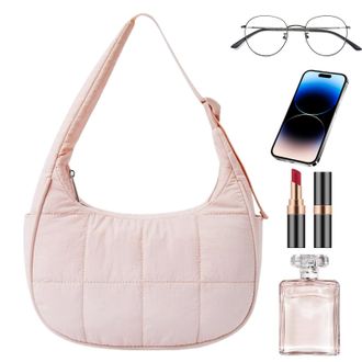 Generic Crescent Bag - Lightweight Underarm Carryall, Boho Handbag Design, Large Capacity Quilted Everyday Shoulder Bag, Gym Workout Travel Outdoor Organizer,