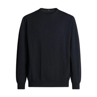 Kiton Luxe Cashmere Crew Neck Sweater - Heren - Truien - Blauw - Maat: 2XL Kasjmier