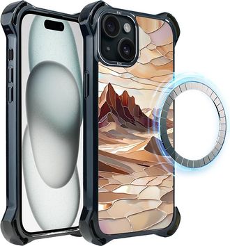 OEM Funda Ibizu Dropguard Ultra Para Iphone 15 Plus Con Magsafe, Colores De Cristal, Desert Calm