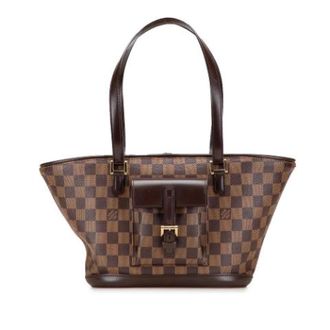 Louis Vuitton Pre-owned Manosque PM Schoudertas - Dames - Pre-owned - Bruin - Maat: ONE Size