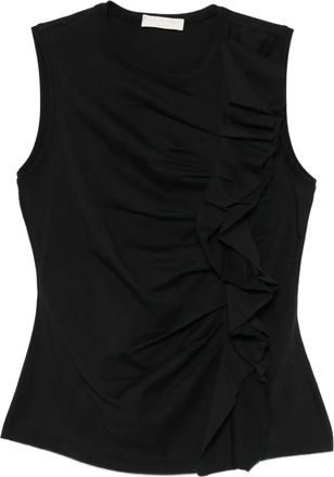 Ulla Johnson Clio tanktop met ruches - Zwart