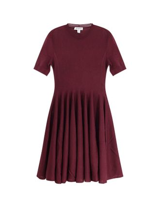Alaia Skater Virgin Wool Dress-Donna
