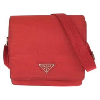 Prada Pre-owned Tessuto Nylon Shoulder Bag - - Pre-owned - Donna - Rosso - ONE SIZE