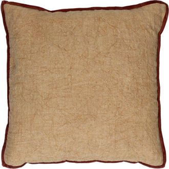 POMAX Coj&iacute;n de algod&oacute;n beige 45X45