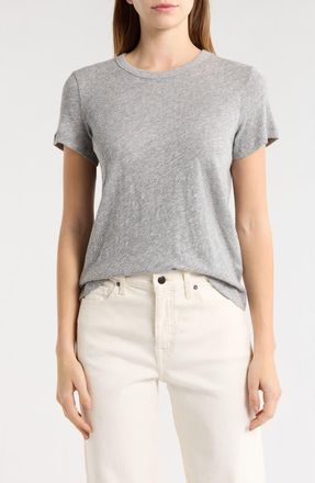 Marine Layer Tried and True Crewneck T-Shirt in Heather Grey at Nordstrom, Size X-Small