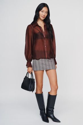Maeve Faux Leather Mini Tulip Satchel