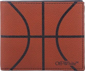 Off-white Off White Bifold Basketbal Portemonnee (Oranje/zwart)
