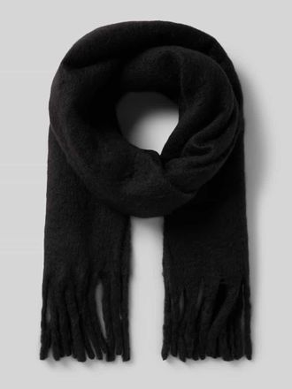 Vero Moda Schal mit Fransen Modell IVY in Black, Gr&ouml;&szlig;e 1