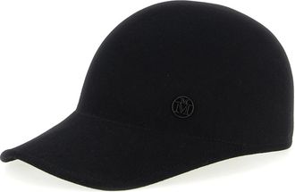 Maison Michel Tiger Felt Hat - Dames - Petten - Zwart - M - Accessoires