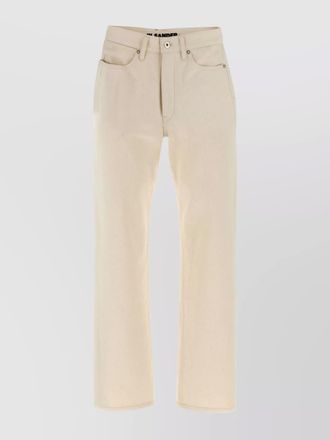 Jil Sander japanese denim jeans with rivet accents