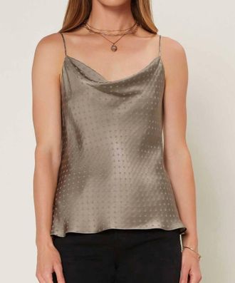 Current Air Night Sky Silk Camisole In Taupe
