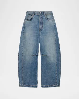 Loewe Mid-Rise Barrel-Leg Jeans