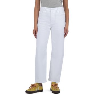 Kut from the Kloth Ashley High Waist Slouchy Barrel Jeans in Optic White at Nordstrom Rack, Size 14
