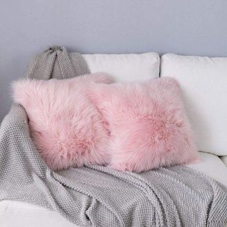OEM Funda De Coj&iacute;n, Funda De Almohada, 2 Fundas De Almohada Decorativas De Lujo Para Sof&aacute; O Dormitorio (rosa, 40 X 40 Cm)