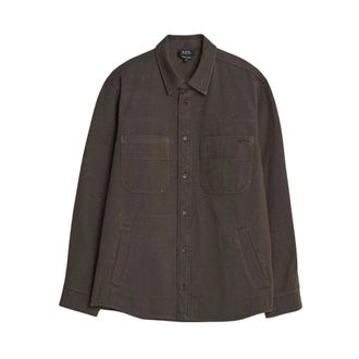 A.P.C. Light Jackets, male, Brown, Size: XL C0Hnz M32027 10 Overshirt