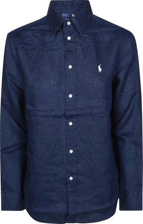 Polo Ralph Lauren Dames, Blouses & Shirts, Blauw, Maat: XS Linnen