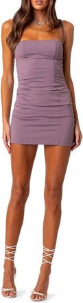 Edikted Korey Sleeveless Minidress in Mauve at Nordstrom, Size X-Small