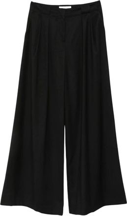 Ermanno Scervino Wijde broek - Dames - Wijde Broeken - Zwart - XS - Broeken