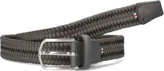 La Boucle Accessoires, Heren, Grijs, ONE Size, Leer, Heren Originele Leren Riem Grijs