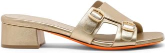 Santoni Schoenen, Dames, Geel, 37 EU, Leer, Didi Sandal