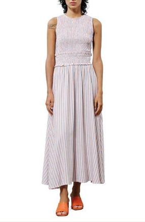 FRNCH Alexiane Smocked Bodice Maxi Sundress in Brique at Nordstrom Rack, Size Large