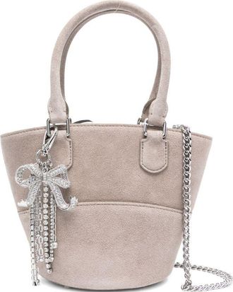 Self Portrait Suede Tote Bag