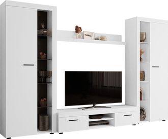 Mirjan24 Mobilier1 - Conjunto De Sal&oacute;n Tucson 107, Blanco