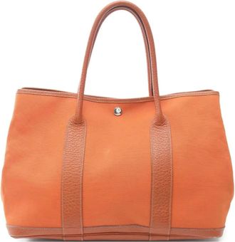 Herm&egrave;s Borsa tote Garden Party PM 2006 - Arancione