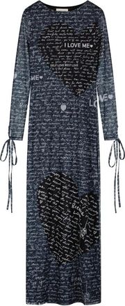 Fab By Fabienne Chapot Cardea Jurk - Dames - Maxi kleedjes - Zwart - XL - Leer - Kleedjes