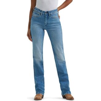 Wrangler Dallas Bootcut Jeans in American Blue at Nordstrom, Size 27