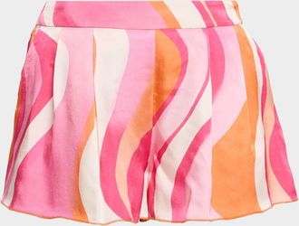 Ramy Brook Bernadette Printed Mini Shorts