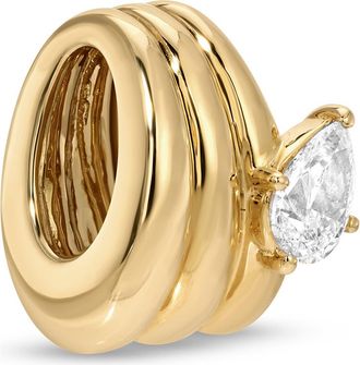 Adina Reyter Groovy Diamond Era Big Bead in Yellow Gold at Nordstrom