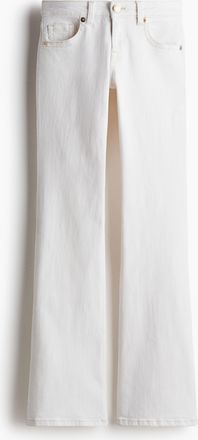 H&M Flared Low Jeans - White