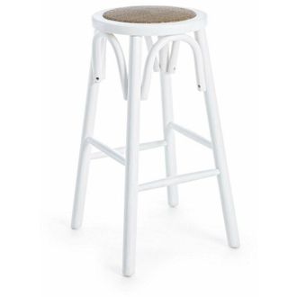 BIZZOTTO Sgabello da bar Circle per interno, Struttura In Legno Di Olmo, 40 x x 40 x 73 cm -Bianco