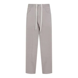 Maison Margiela Sweatpants, male, Gray, Size: XL Drawstring Trousers