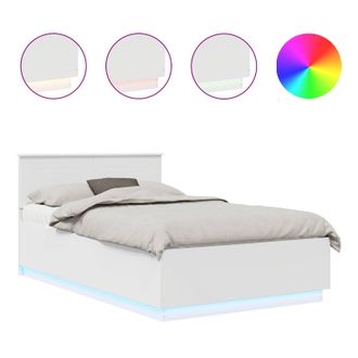 vidaXL Estructura De Cama 135 X 190 Cm Madera De Ingenier&iacute;a Vidaxl