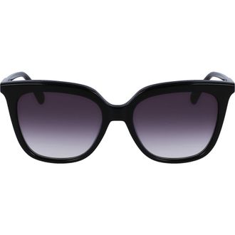 Longchamp 53mm Rectangular Sunglasses in Black at Nordstrom Rack