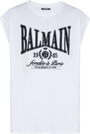 Balmain T-shirt met print - Wit