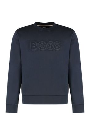 HUGO BOSS Logo Detail Cotton Sweatshirt