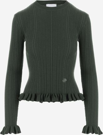 Patou slim-fit trui van merinowol