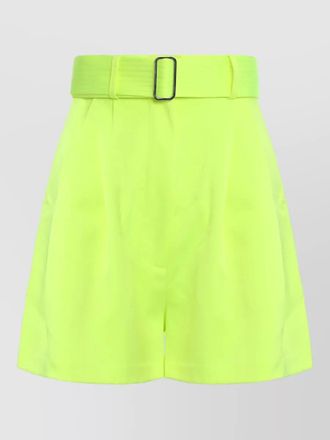 Alex Perry belted shorts pleated front wide silhouette