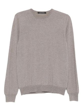 Tagliatore crew-neck long-sleeve T-shirt - men - Fabric - 56 - Neutrals