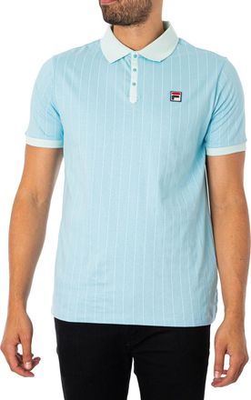 Fila Mens BB1 Original Retro Stripe Polo (as8, Alpha, m, Regular, Regular) Blue