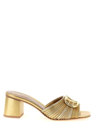 Valentino Garavani Golden Leather Heels