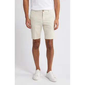 Scott Barber Stretch Cotton & Silk Shorts in Birch at Nordstrom Rack, Size 35
