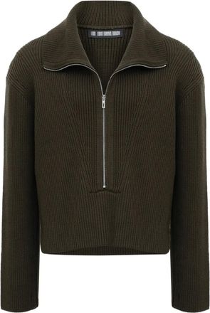 LGN Louis Gabriel Nouchi Maglione con zip - Verde