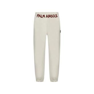 Palm Angels Sweatpants, male, Beige, Size: M Pantalone