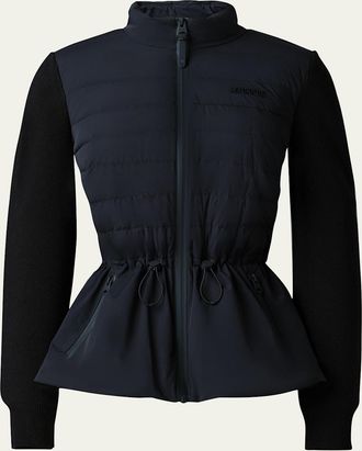 Mackage Laika Hybrid Down Peplum-Hem Jacket