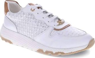 Revere Comfort Shoes Womens Los Angeles Sneaker In White/tan