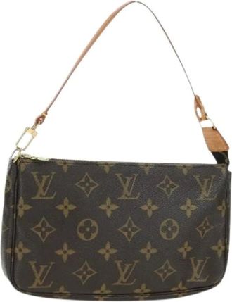 Louis Vuitton Pre-owned Shoulder Bags, female, Brown, Size: ONE SIZE Pre-owned Pouch